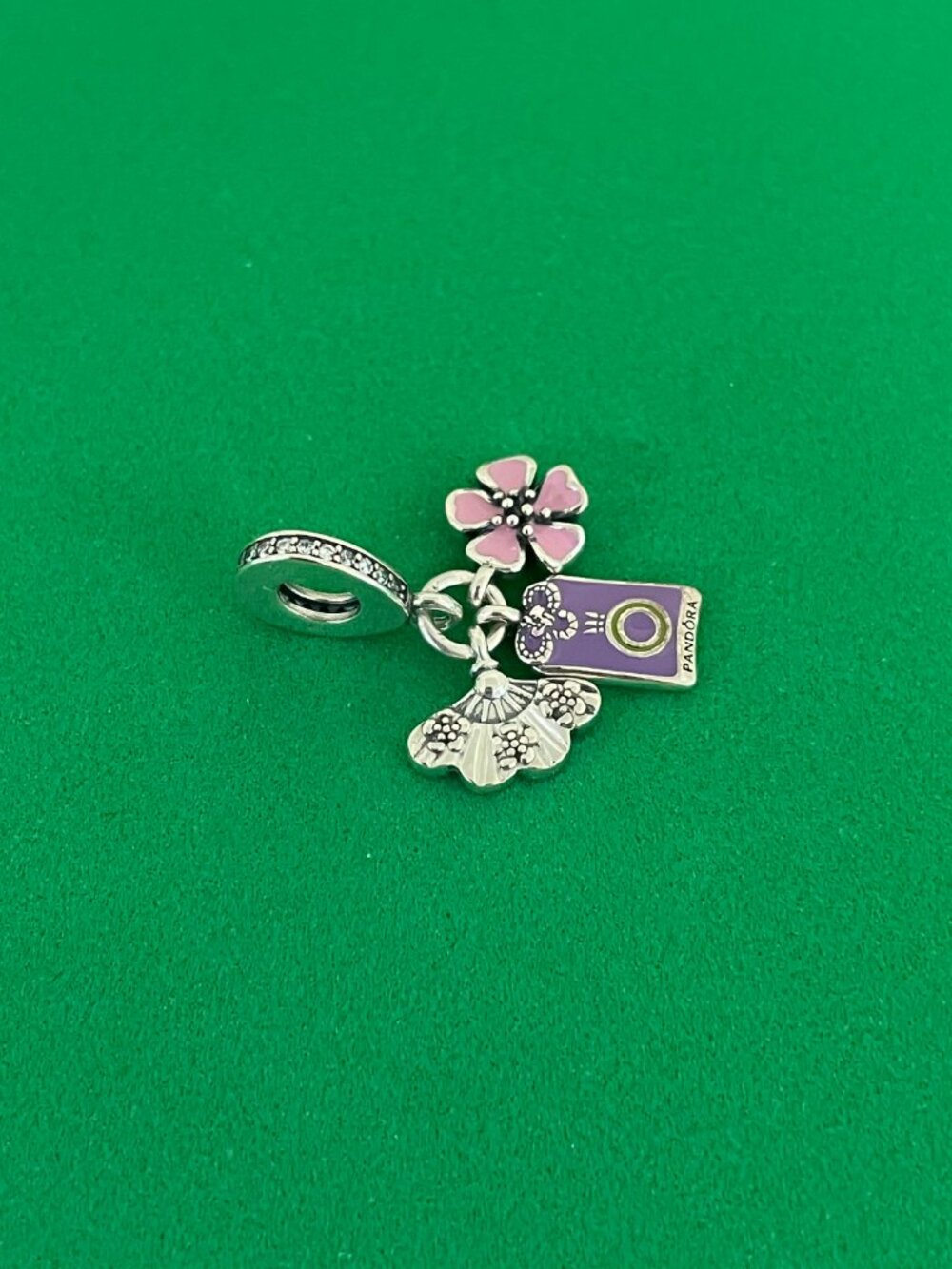 Japanese Sakura, Omamori&Fan Dangle Pandora Charm - Picture 6 of 6